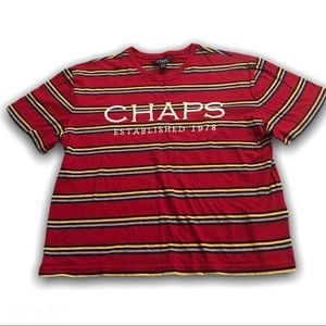 CHAPS STRIPED SHIRT (red)
